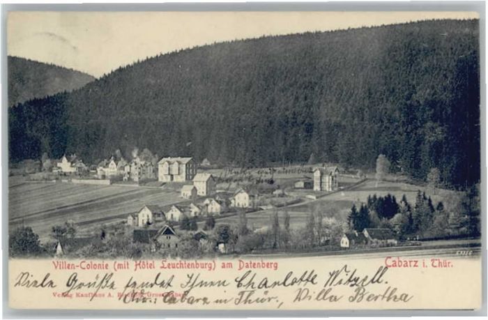 Cabarz Villenkolonie Hotel Leuchtenburg Datenb