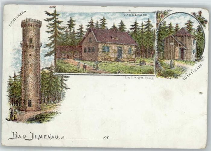 Ilmenau Gabelbach Kickelhahn Goethe-Haus