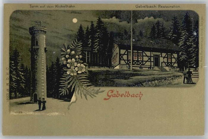 Gabelbach Thueringen estaurant Turm Kickelhahn