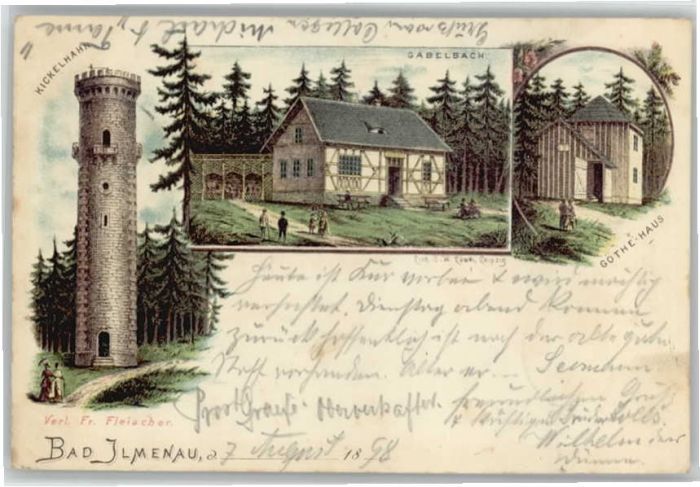 Ilmenau Kickelhahn Gabelbach Goethehaus