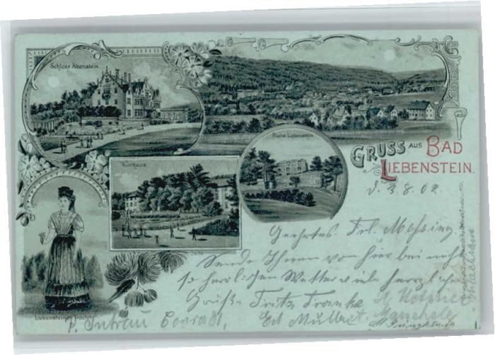 Bad Liebenstein Tracht Ruine Liebenstein Kurhaus Schlos