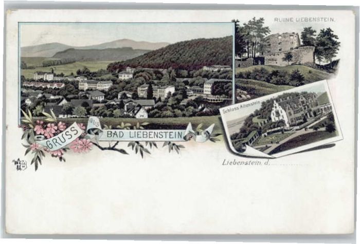 Bad Liebenstein Schloss Altenstein Ruine Liebenstein