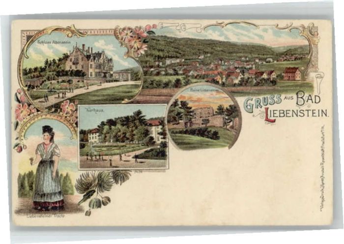 Bad Liebenstein Tracht Ruine Liebenstein Kurhaus Schlos