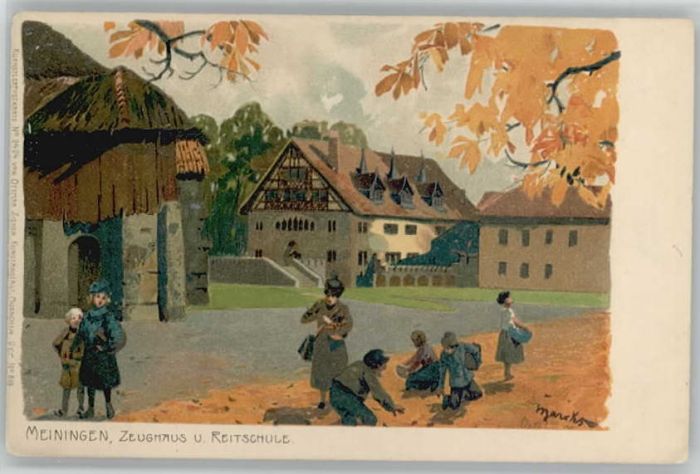 Meiningen Thueringen Meiningen Zeughaus Reitschule