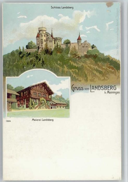 Meiningen Thueringen Meiningen Schloss Landsberg Meierei Lan