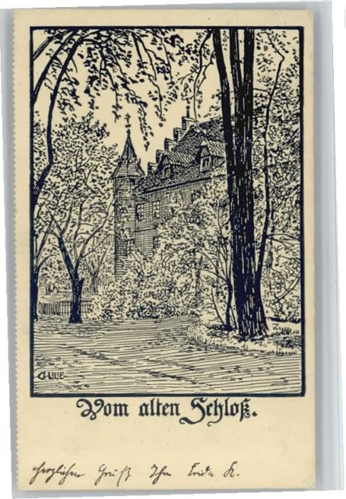 Meiningen Thueringen Meiningen [Stempelabschalg] Künstler G.