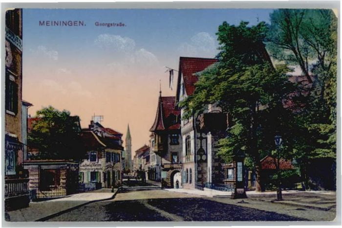 Meiningen Thueringen Meiningen Georgstrasse
