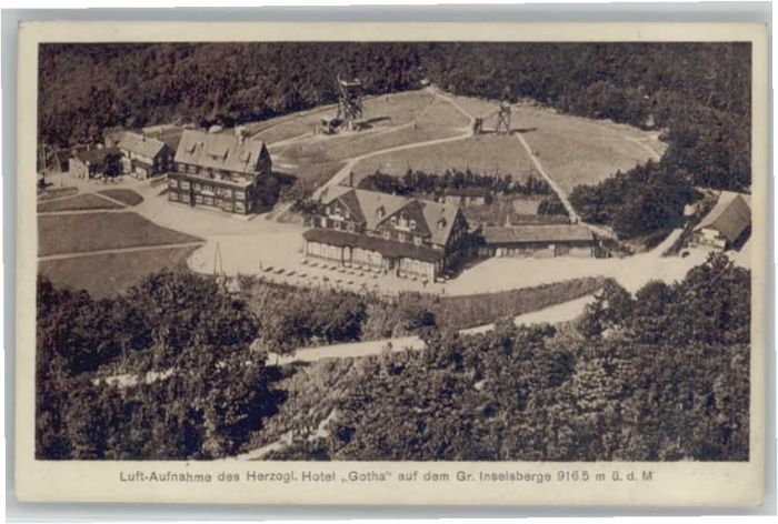 Inselsberg Schmalkalden Inselsberg Hotel Gotha Fliegeraufnahme