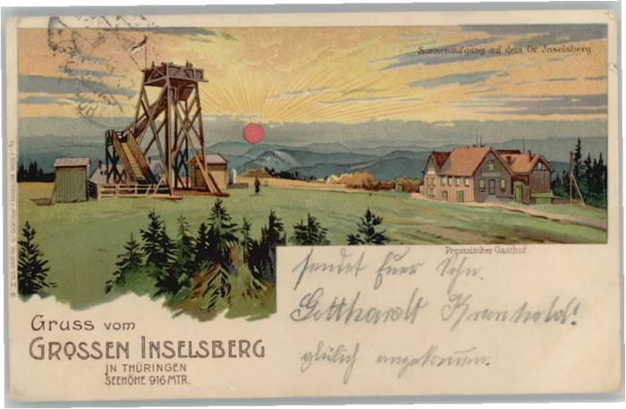 Inselsberg Schmalkalden Inselsberg Preussischer Gasthof