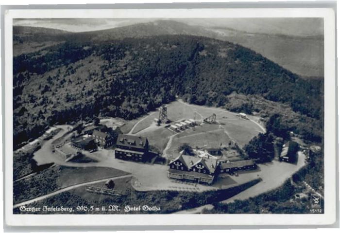 Inselsberg Schmalkalden Inselsberg Hotel Gotha Fliegeraufnahme
