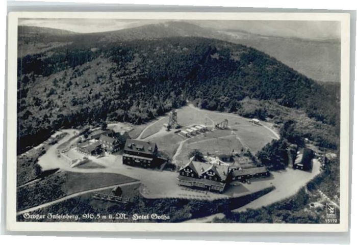 Inselsberg Schmalkalden Inselsberg Hotel Gotha Fliegeraufnahme