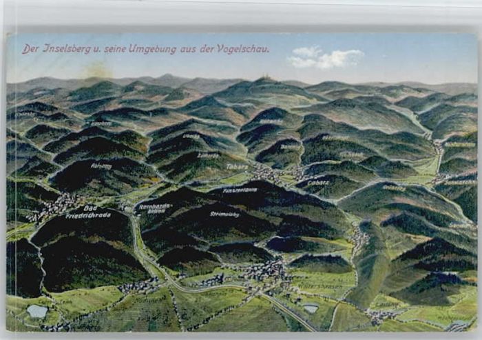 Inselsberg Schmalkalden Inselsberg Fliegeraufnahme