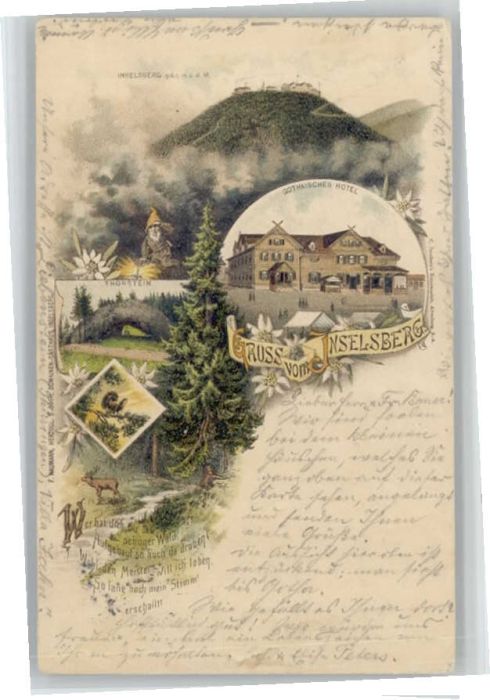 Inselsberg Schmalkalden Inselsberg Gothisches Hotel