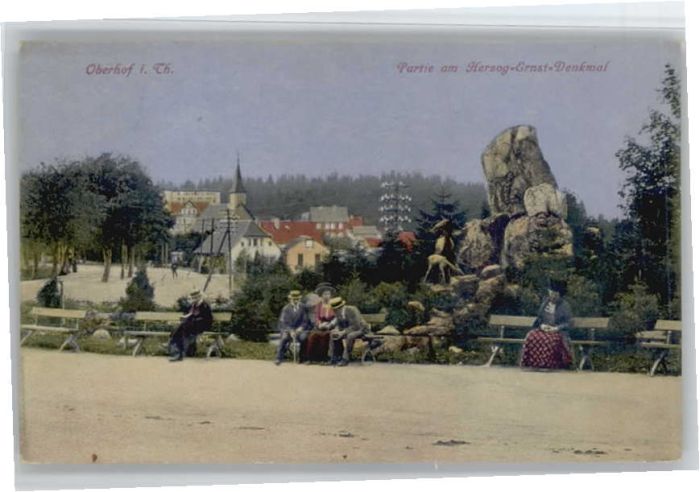 Oberhof Thueringen erzog Ernst Denkmal