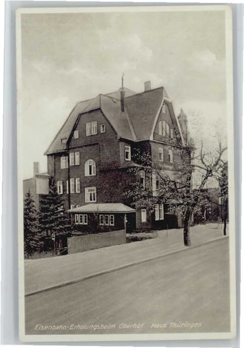 Oberhof Thueringen isenbahn Erholungsheim Haus Thüringen x