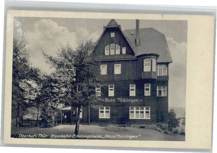 Oberhof Thueringen isenbahn Erholungsheim Haus Thüringen *