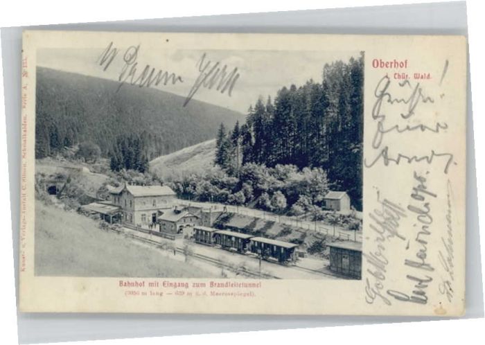 Oberhof Thueringen ahnhof Brandleitetunnel