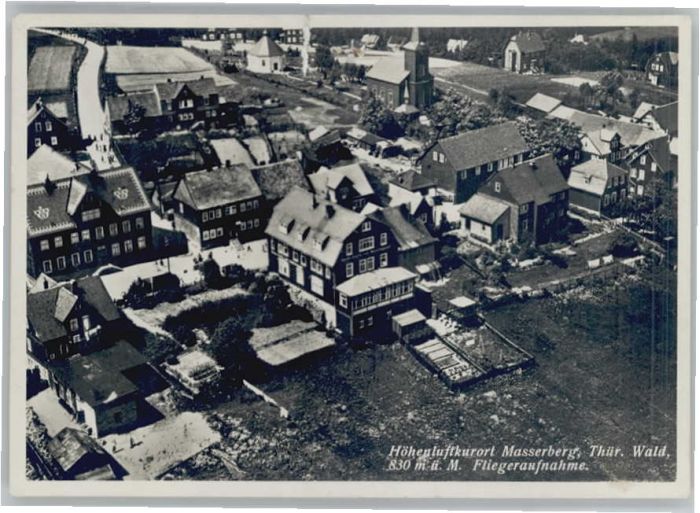 Masserberg Hildburghausen Thueringen Fliegeraufnahme