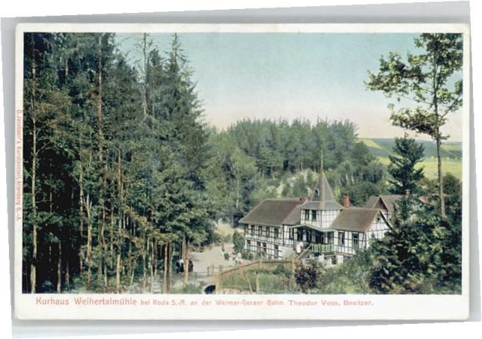 Stadtroda Weihertalmühle Kurhaus