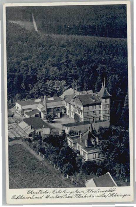 Bad Klosterlausnitz Fliegeraufnahme Erholungsheim Klosterwa