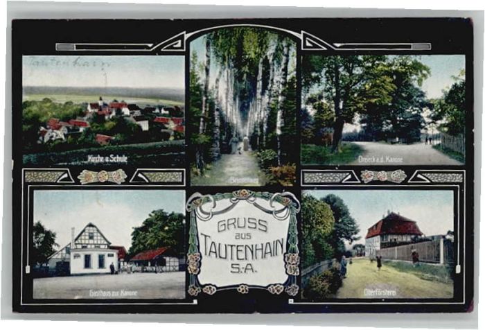 Tautenhain Gasthaus zur Kanone Försterei Brunnenwe