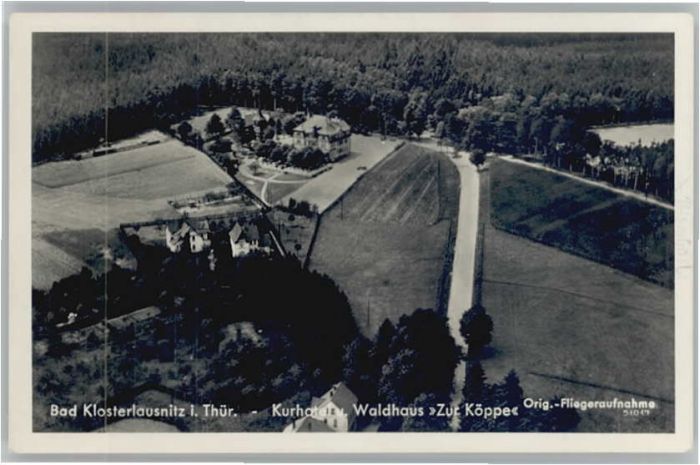 Bad Klosterlausnitz Fliegeraufnahme Hotel Waldhaus zur Köpp