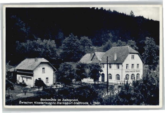 Bad Klosterlausnitz Bockmühle Gasthaus Zeitzgrund