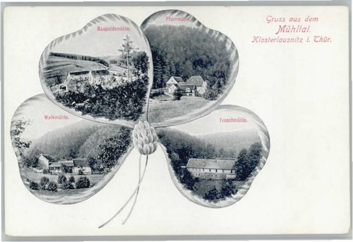 Bad Klosterlausnitz Mühltal Kleeblatt Pfarrmühle Naupoldsmü