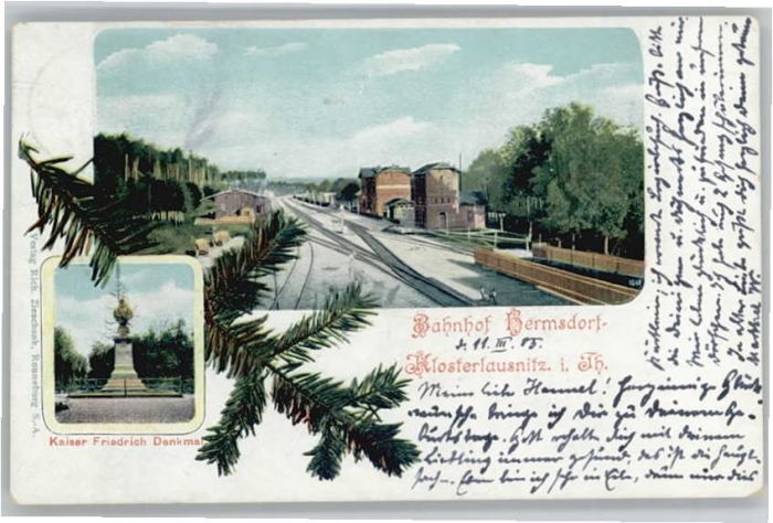 Bad Klosterlausnitz Hermsdorf Bahnhof Kaiser Friedrich Denk