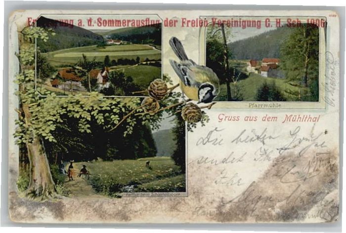 Eisenberg Thueringen ühltal Walkmühle Pfarrmühle Schönheitsb