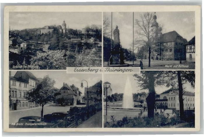Eisenberg Thueringen chloss Markt Rathaus Trompeterschlössl