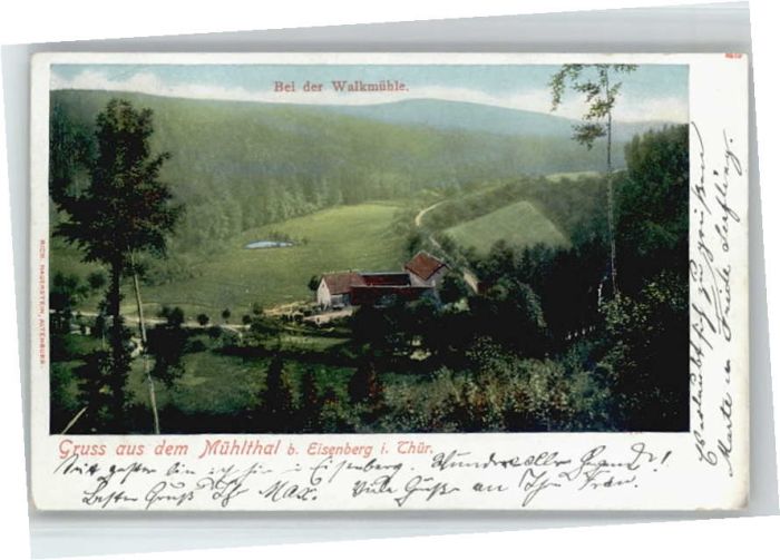 Eisenberg Thueringen alkmühle Mühltal x