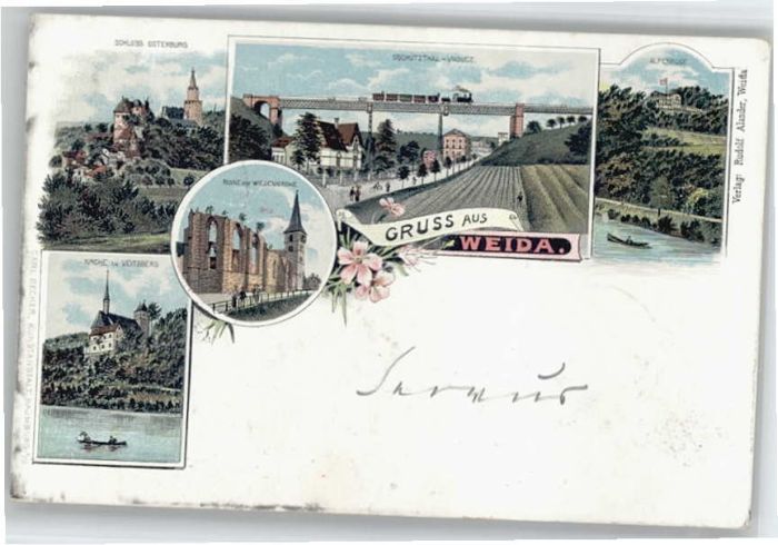 Weida Thueringen Weida Schloss Osterburg Viadukt