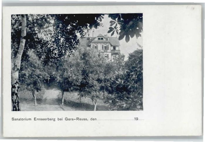 Gera Sanatorium Ernseerberg