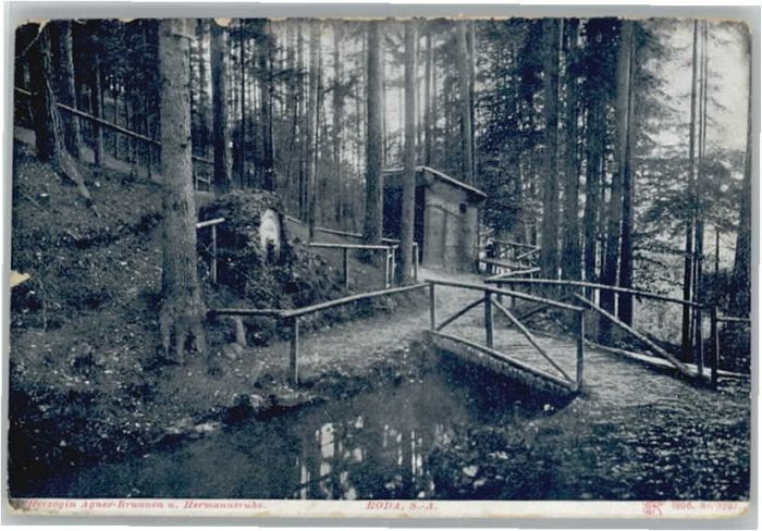 Stadtroda Thueringen Herzogin Agnes-Brunnen Hermannsruhe