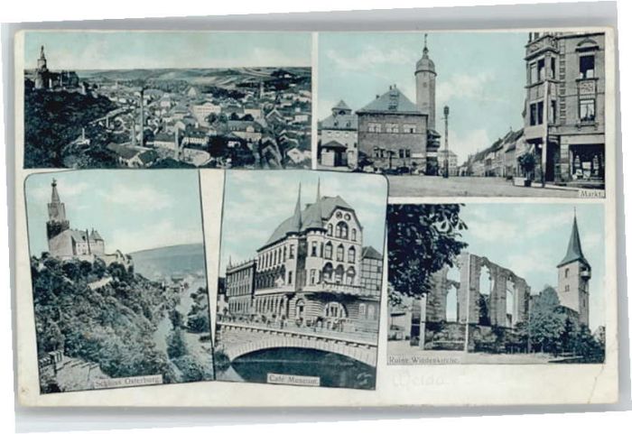 Weida Thueringen Weida [Stempelabschlag]  Markt Schloss