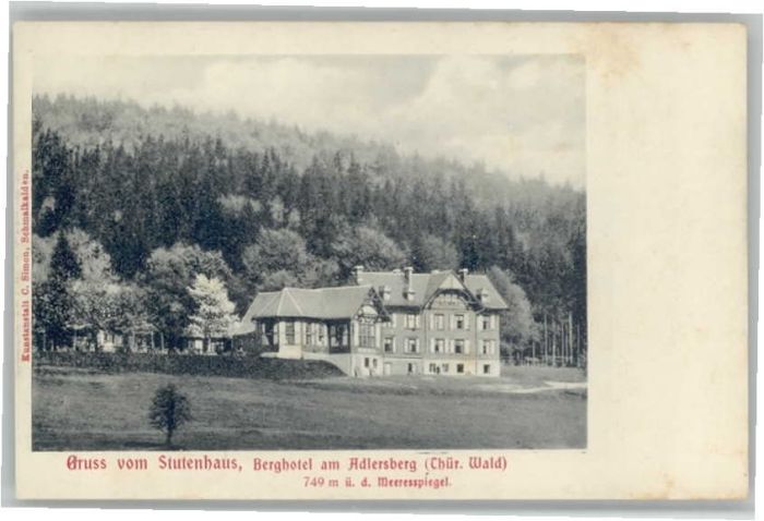 Schmiedefeld Rennsteig Adlersberg Hotel Stutenhaus