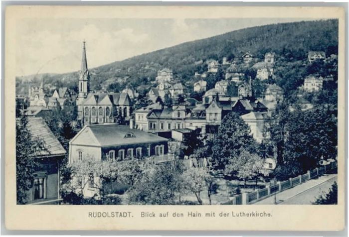 Rudolstadt Hain Lutherkirche