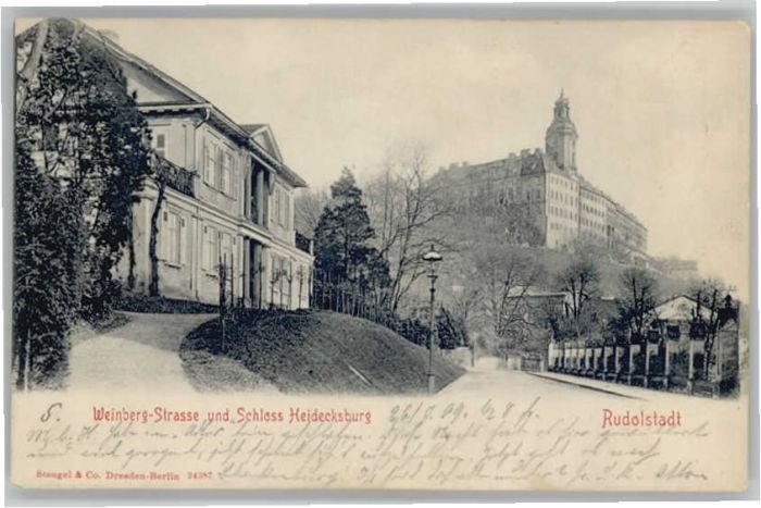 Rudolstadt Weinberg-Strasse Schloss Heidecksburg