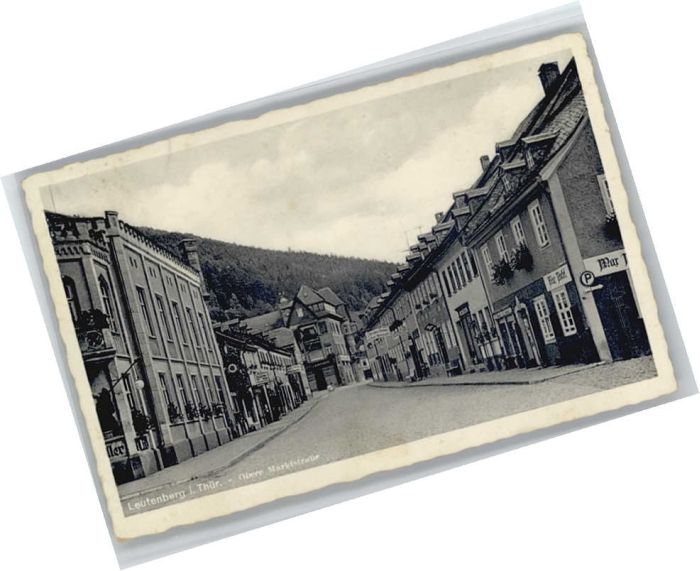 Leutenberg Thueringen Leutenberg Obere Marktstrasse