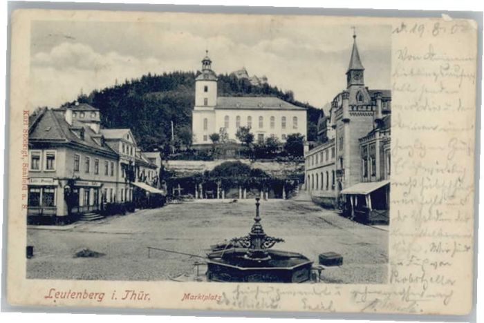 Leutenberg Thueringen Leutenberg Marktplatz