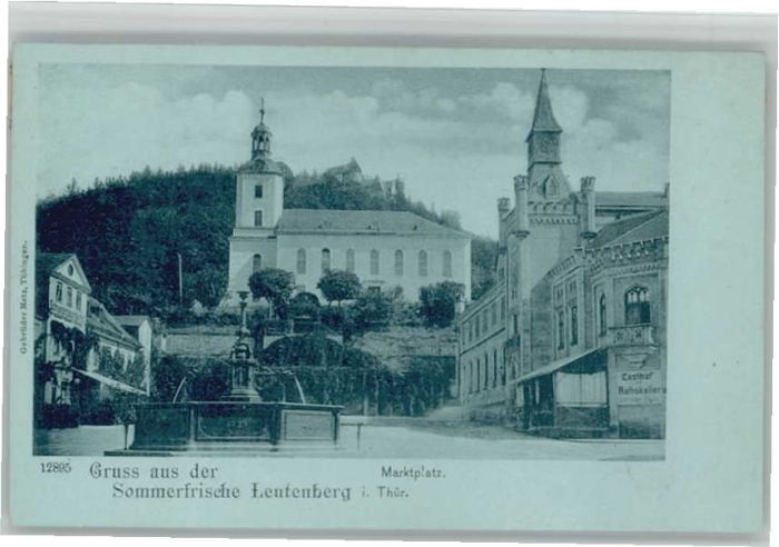 Leutenberg Thueringen Leutenberg Marktplatz