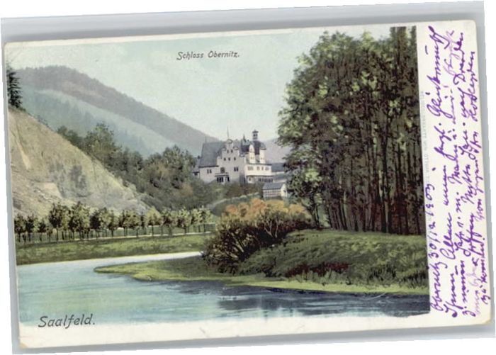 Saalfeld Saale Schloss Obernitz