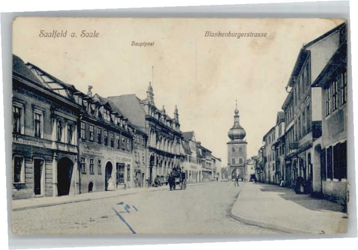 Saalfeld Saale Blankenburgerstrasse Hauptpost