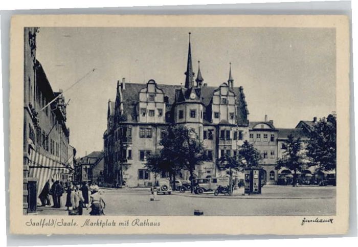 Saalfeld Saale Marktplatz Rathaus