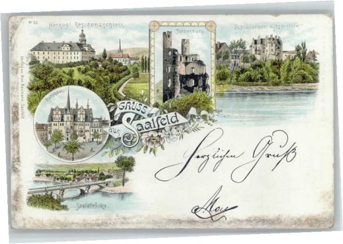 Saalfeld Saale Rathaus Sorbenburg Residenzschloss