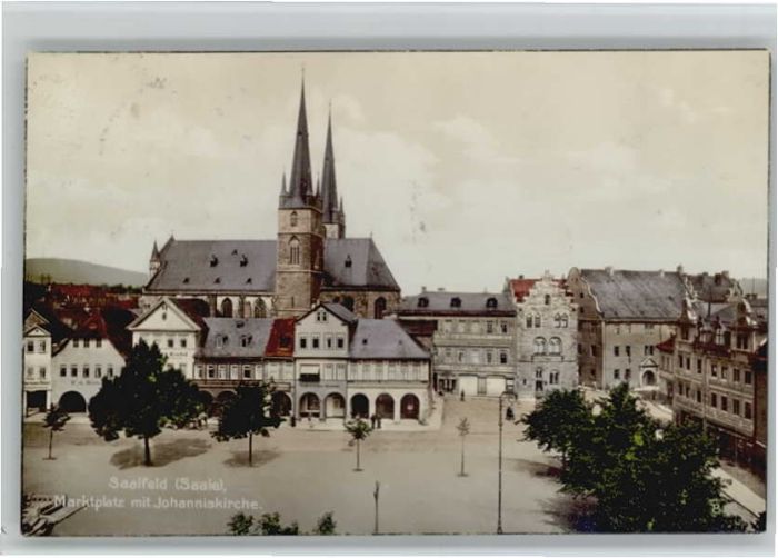 Saalfeld Saale Marktplatz Johanniskirche
