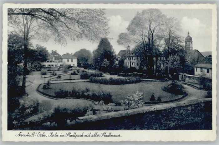 Neustadt Orla Stadtpark Stadtmauer