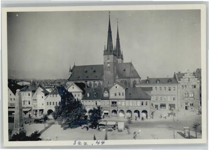 Saalfeld Saale Marktplatz St. Johanniskirche