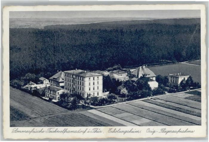 Teichwolframsdorf Erholungsheim Fliegeraufnahme